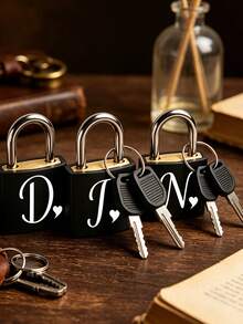 Waterproof Locks For Fences, Locker Locks, Padlocks With Keys.Ack Padlock With 2 Keys,Waterproof Lock For Gym LockersPadlock Keyed Alike For Gym Locker, Gate, Sheds, Fence,ToolboxLocking Tents During Outdoor Camping Enhances Security. - Black - View 2