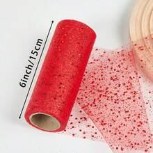 10 Yards Shiny Sequin Tulle Roll - An Ideal Choice For Party Decorations, 6-Inch Wide Sequin Mesh Ribbon, Suitable For DIYcrafts, Ballet Skirt Accessories, Wedding Backdrops, Birthday Parties, Baby Showers, Stage Decorations, Sewing, Etc. - Multicolor - View 9