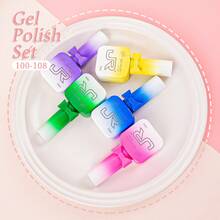 JR 126 Colors Gel Nail Polish Ivory 15ml 9pcs Bow & Ribbon Filled Bottle Set Soak-Off UV LED Girls Gift - Multicolor - View 5
