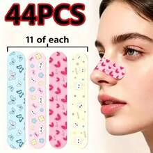 Nose Contour Patches, Suitable For Nose Bridge Lifting And Shaping, Adjustable And Trimmable Nose Patches, Flexible And Skin-Friendly For Daily Use, Random Patterns, Used For Nose Shaping (Gentle And Skin-Friendly) - Multicolor - View 1