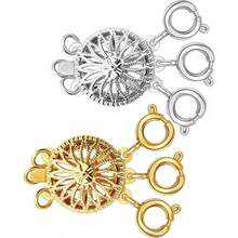 1/2/4pcs Copper Material Women's Necklace Layered Clasp 14K Gold/Silver Anti-Tangle Safety Jewelry Lock Converter Chain Extender, Perfect For Women's Daily Wear, Jewelry Making Material, Charming - Multicolor - View 11