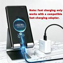4pcs USB C Fast Charging Data Cable, Compatible With Android Phones, USB-A To Type-C Fast Charging Cable (6.6ft Nylon Braided), Compatible With Samsung, And Other Android Models And Type-C Devices, Suitable For Travel/Car/Indoor/Outdoor Phone Accessories, Purple - 2 Meters - View 5