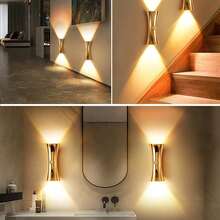 Smart LED Wall Light, 3-Color Adjustable, Motion Sensor, Indoor Magnetic LED Sensor Wall Light, Battery Powered, Adjustable Color Temperature, USB Rechargeable Night Light, Wireless Magnetic Wall Light, Suitable For Hallway, Bathroom, Bedroom - Multicolor - View 11