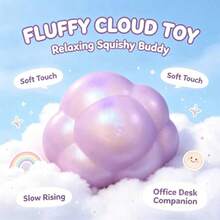 1pc New Hot-Selling Cloud Squishy Stress Relief Toy, Slow Rebound Sensory Fidget Toy, Stress Relief Gift For Major Western Holidays - Multicolor - View 10