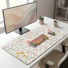1 buah Alas Meja Motif Bunga Lucu, Alas Mouse Tanaman Bunga Merah Muda Ukuran XXL Ekstra Besar, Alas Mouse Gaming Panjang untuk Wanita, Dekorasi Meja Kantor, Alas Meja, Alas Mouse dan Keyboard Laptop Ukuran Besar - beraneka warna - View 4