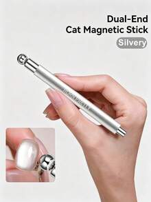 BORN PRETTY Pink Silver Dual-Tip Cat Eye Magnetic Rod Steel Ball Design Multi-Function Strong Magnetic Nail Polish Magnet Pen - Multicolor - View 9