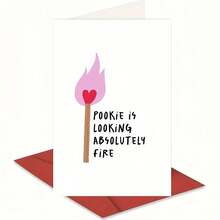 1pc Funny Valentine's Day Greeting Card, Absolutely Hot Card, For Her, His Valentine's Day Card, Anniversary Card, Valentine's Day Card With Envelope, Valentine's Day Greeting Card, Postcard - View 4