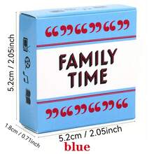 1套「Family Time」迷你尺寸家庭聚會遊戲卡，增加互動、趣味卡牌遊戲、派對桌遊、節日卡牌遊戲，有趣禮物，便於攜帶，適合家庭聚會、野餐遊戲等 - 彩色 - 查看 11