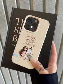 1pc White Priest Girl Companion Personalized Minimalist Full Coverage TPU Shockproof Phone Case Compatible With Apple 18 17 16 15 14 13 12 11 Pro Max Protective Shell Air Compatible With Samsung Series - Multicolor - View 3