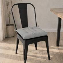 4pcs Premium Outdoor Indoor Chair Cushions - Suitable For Garden, Balcony And Kitchen - Grey - View 6