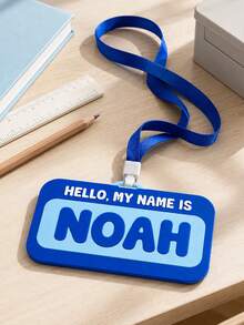 1pc Personalized 3D Printed Campus Name Tag, Customizable With Your Own Name, Classroom Management Tool, Back To School Gift - Multicolor - View 12