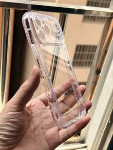極簡多巴胺壓克力透明手機殼，適用於 iPhone 18 Pro Max/18 Pro/18/17 Pro Max/17 Pro/17/16 Pro Max/16/16 Pro/15/15 Pro Max/15 Pro/11/12/13/14 Pro Max/12 Pro/12 Pro Max/13 Pro/13 Pro Max/14 Pro/14 Pro Max，全包覆防震硬殼 - 無色 - 查看 6