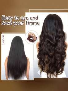 1 buah Pita Pengeriting Tanpa Panas dari Satin dengan Karet Pengikat Rambut, Ikat Rambut Ekor Kuda Chiffon Modis, Aksesori Penataan Rambut untuk Wanita dan Anak Perempuan - MultiWarna - View 4