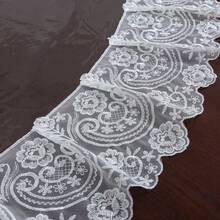 1pc Transparent PVC Round Tablecloth With White Lace Trim, Waterproof Oil-Proof Clear Table Cover, Decorative Table Mat For Home Kitchen Dining Table - Beige - View 7