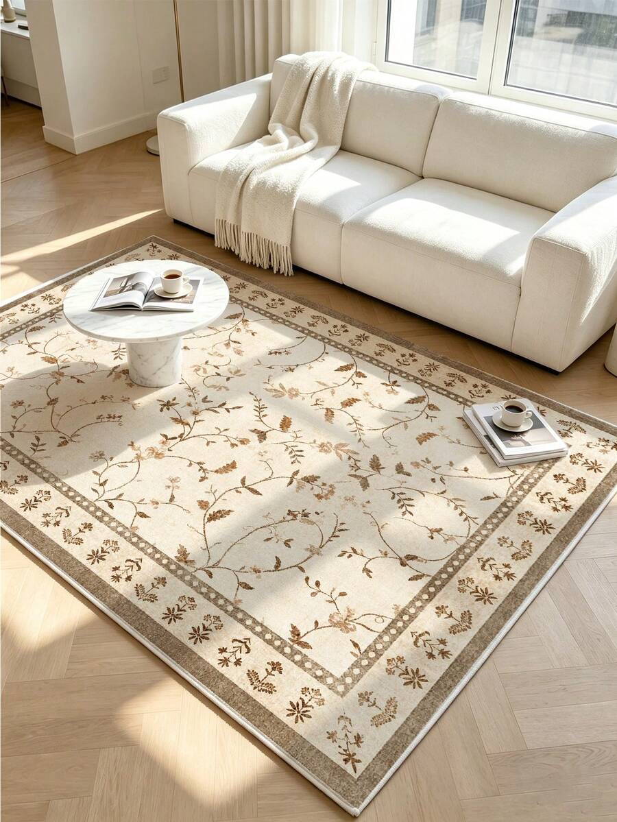 1 buah Karpet Ruang Tamu Motif Bunga Unta Musim Gugur. Cocok untuk Dapur, Ruang Makan, Dekorasi Liburan Kamar Tidur, Kantor, Lobi, Keset Anti Selip, Kamar Mandi, Lorong, Ruang Belajar, Karpet Area Ruang Bermain.