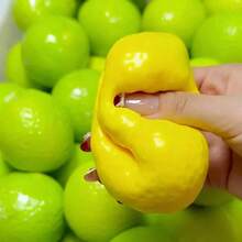 BEERUS Color-Changing Lemon Stress Ball, Crunchy Squeeze Toy, ASMR Sensory Stress Relief Ball, Soft Pressure Relief Toy Gift - Multicolor - View 7