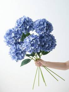 18/9/1件裝 藍色人造繡球花，適用於婚禮、新娘花束、居家與房間裝飾、秋季造型、萬聖節、派對、臥室、浴室、桌面陳列、戶外場景、返校主題、牆面裝飾與辦公室 - 霧霾紫 - 查看 9