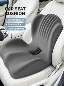 1pc 40cm*44cm*37cm Multicolor High Elasticity PU Foam Seat Cushion Backrest Integrated Pad, Suitable For Office, Student Dorm, Long Sitting, Daily Home Use, Minimalist Home Style High Elastic Memory Foam Curved Waist Support Pressure Relief Chair Cushion - View 8
