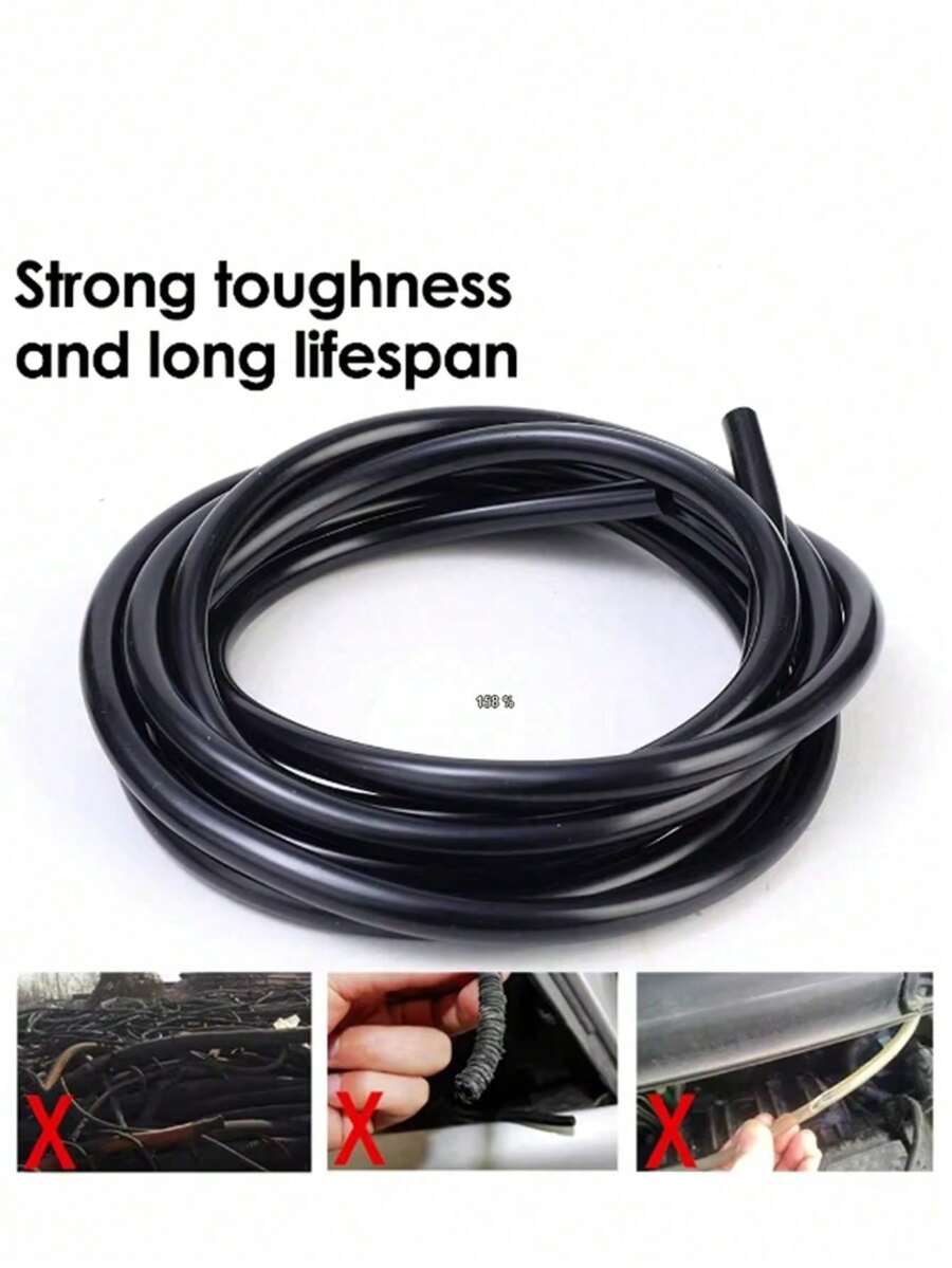 1 Set Nozzle Wiper Kaca Depan Mobil Universal, Selang 39,37 Inci, 6 Konektor, 4 Nozzle Semprot Air Lubang Ganda - A - View 1