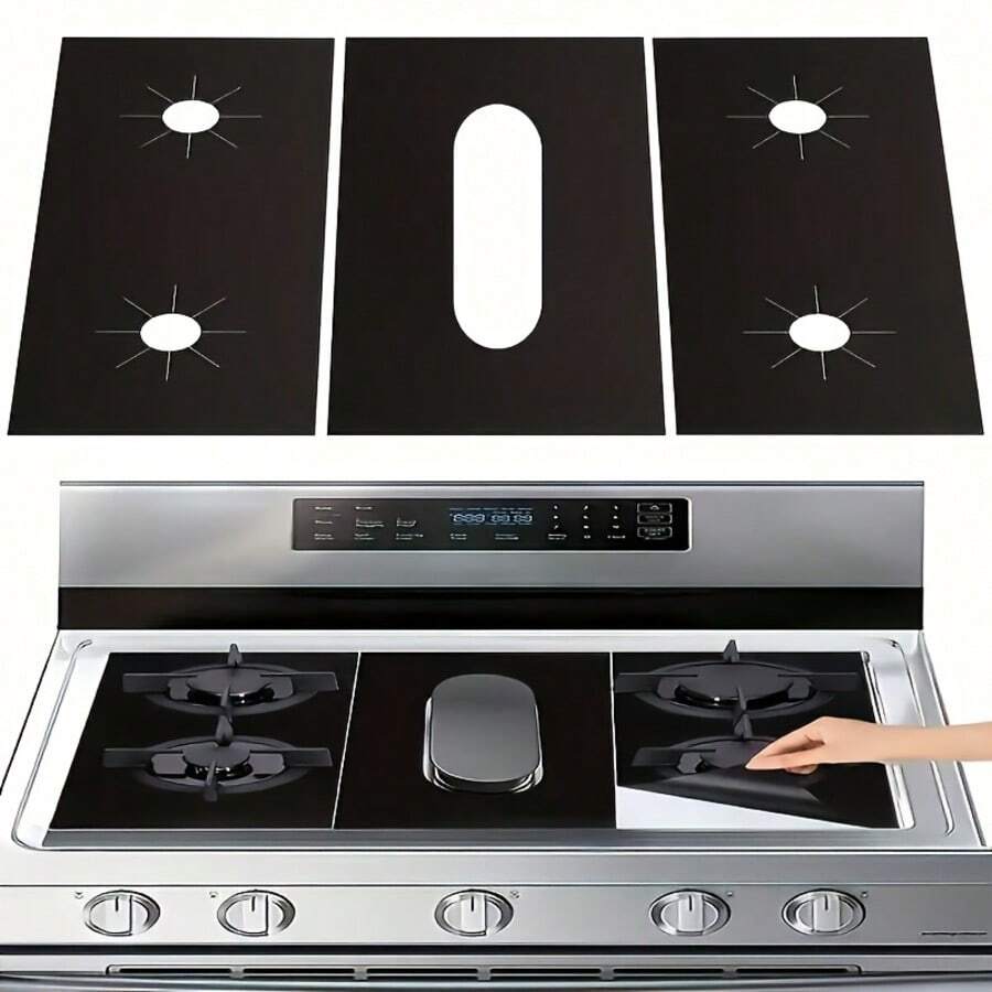 Reusable Stove Protector Mat - Panel - Heat Resistant, Non-Stick, Washable, Easy To Clean, Suitable For Gas Stoves, Protects Burners And Prevents Scratches, Durable And Long-Lasting Stove Top Protection - View 1