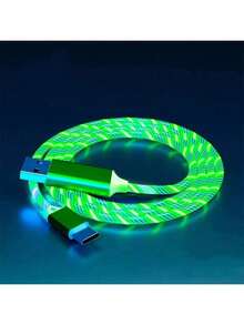 Fast Charging Data Cable Glowing LED USB Type C Charging Cable - Multicolor - View 8