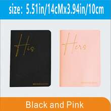 Men's And Women's Vow Book, Hot Stamped Wedding Vow Book, Essential For A Perfect Wedding Ceremony - Eternal Elegance, Back To School Season - one-size - View 12