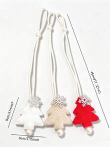 4pcs/2pcs Christmas Tree Snowflake Curtain Tiebacks, Easy To Store Curtain Tie Ropes, Suitable For Sheer Curtains, Fabric Curtains Decoration And Holiday Atmosphere Decoration, Christmas Gift - Christmas Tree Curtain Tiebacks - View 11
