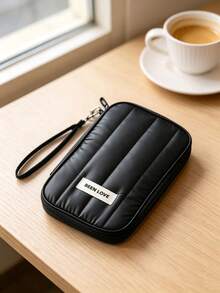 1 buah/3 buah Dompet Paspor Perjalanan Berbahan Quilted, Kantong Pengorganisasi Dokumen dengan Resleting dan Slot Kartu Ganda, Tempat Kartu Perjalanan Portabel dengan Tali Pergelangan Tangan, Kotak Penyimpanan Ringan untuk Paspor, Kartu Identitas, Tiket, Uang Tunai, Aksesori Perjalanan Praktis untuk Perjalanan & Liburan - MultiWarna - View 14