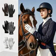 Full Finger Equestrian Gloves, Suitable For Riding, Cycling, Gardening, And Other Outdoor Activities, Suitable For All Seasons, Equestrian Equipment - Multicolor - View 9
