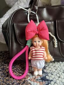 1pc [Cute Baby Series]Soft Keychain Bag Charm DIY Accessory Decoration Gift,Purse Charms - Multicolor - View 8