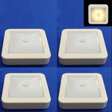 LED Motion Sensor Night Light, Battery Powered Wireless LED Night Light With Electronic Components, Suitable For Home, Hallway, Bedroom, Hotel, Office, Restaurant, Party And Christmas Holiday Decoration (Battery Not Included) - Multicolor - View 8