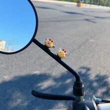 Car Dashboard Motorcycle Decorative Ornament, Spring Swinging Bee Figurine, Cute Mini Nodding Bee Resin Figurine, Used For Car Interior, Office Desk And Home Decor, Small Bee Ornament Electric Vehicle Rearview Mirror Decoration Creative Car Interior Accessory - Multiple Styles - View 7