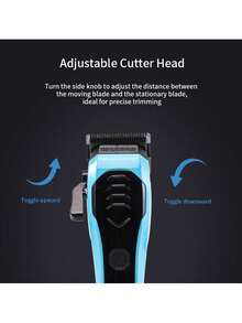 Professional Men's Hair Clipper - Dual Wired/Wireless Operation, Electric Trimmer Set, Suitable For Home And Barbershop, Equipped With LED Battery Display - Great Birthday Gift For Men, 1800mAh Battery Capacity - View 6