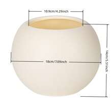 Nordic Round Matte Flower Pot, Indoor Desktop Small Potted Plant Thickened Plastic Planter - A - View 8