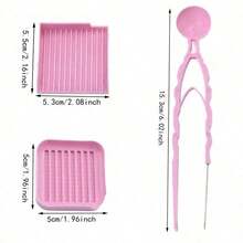 Fusible Bead Accessory Set - 2.6mm Sorting Tray Tool, Includes Pickup Tray, Bead Pen, Bead Scoop, Tweezers, Bead Board, Alignment Tool, Convenient Scoop, Suitable For Perler/Hama Fusible Bead Craft, Pixel Art, Classroom DIY And Bead Management - Multicolor - View 12