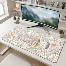 1 buah Alas Meja Motif Bunga Lucu, Alas Mouse Tanaman Bunga Merah Muda Ukuran XXL Ekstra Besar, Alas Mouse Gaming Panjang untuk Wanita, Dekorasi Meja Kantor, Alas Meja, Alas Mouse dan Keyboard Laptop Ukuran Besar - beraneka warna - View 9
