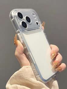 極簡多巴胺壓克力透明手機殼，適用於 iPhone 18 Pro Max/18 Pro/18/17 Pro Max/17 Pro/17/16 Pro Max/16/16 Pro/15/15 Pro Max/15 Pro/11/12/13/14 Pro Max/12 Pro/12 Pro Max/13 Pro/13 Pro Max/14 Pro/14 Pro Max，全包覆防震硬殼 - 無色 - 查看 3