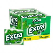 Bloom Nutrition Extra Spearmint Sugar Free Chewing Gum Bulk Pack, 15 Pieces, 10 Packs - Chewing Gum - View 2