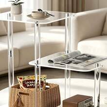 Acrylic Storage Rack For Office Desk, Books And Files, Suitable For Cosmetics, Perfume And Countertop Display - Multi-color - View 2
