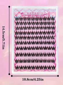 100 Pieces Of Soft, Self-Adhesive Mink False Eyelashes, Mixed Lengths Of 8-16mm, Individual, Lightweight Lashes, DIY Self-Adhesive Eyelash Extensions, Cluster Lashes, Natural Curly Cat-Eye Lashes, For Daily Use - C - View 4