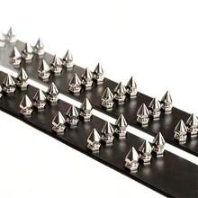 1pc Punk Rivet Cool Rock Heavy Metal Dark Style Belt - Black - View 5
