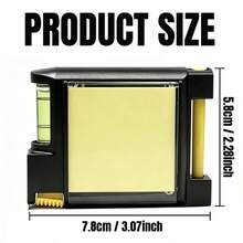 4-In-1 Multifunctional Tape Measure & Level (With Sticky Notes): 78.74" Tape Measure + Level + Sticky Notes; Office Supplies; Gift For Colleagues - A - View 8
