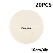 20pcs Assorted Size 1-16in Blank Wooden Rings, Unfinished Wood Circles, DIY Craft Supplies, Home Decor, Handmade Materials, Painting & Drawing Wooden Discs - Yellow - View 12
