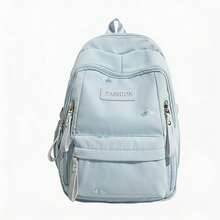 1pc Mini Butterfly Embroidered Backpack, Casual Campus Style Multi-Compartment Multi-Zipper Pocket Daily Bag, Suitable For School Commute And Daily Outings - Multicolor - View 12