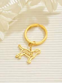 Custom Dog Name Keychain, Personalized Pet Name Keyring For Pet Lovers, Animal Pet Memorial Gift, Dog Breed Silhouette Keychain, Pet Loss Sympathy Gift - Multicolor - View 5