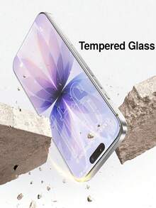 ZYONS 3pcs/Set High Definition Tempered Glass Screen Protector, Compatible With IPhone 18 Pro Max/18 Pro/Ultra/Fold/17/17Pro/17Pro Max/16/15/14/13/12/11 Pro Max, Also Compatible With IPhone 7/8 Plus/X/XS Max/XR - 9H Hardness, High Definition Anti-Scratch - Clear - View 2