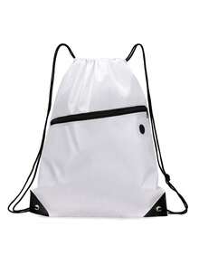 1pc Lightweight Drawstring Toiletry Bag, Large Capacity, Suitable For Swimming Or Sports/Gym Use - Multicolor - View 11