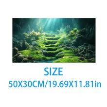 Aquarium Underwater Background, Fish Tank Sticker, Suitable For Freshwater/Saltwater Fish Tank, Shrimp, Aquarium Decoration Vinyl Mural, Removable Without Residue - A - View 46