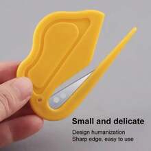 3pcs Mini Letter Opener, Portable Envelope Slitter, Small Box Cutter For Opening Envelopes Package, Office Home Stationery - Color Style Randomized - View 3