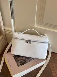 Niche Fashion Versatile Portable Large Capacity Shoulder Crossbody Bag Suitable For Daily Matching, Shopping, Dating, Business Commuting, High-End Texture Box-Shaped Women's Bag - Multicolor - View 4
